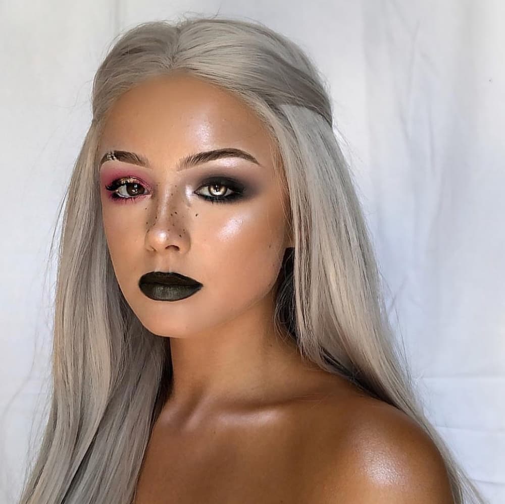Gray Blonde Lace Front Wig - Thumbnail 2
