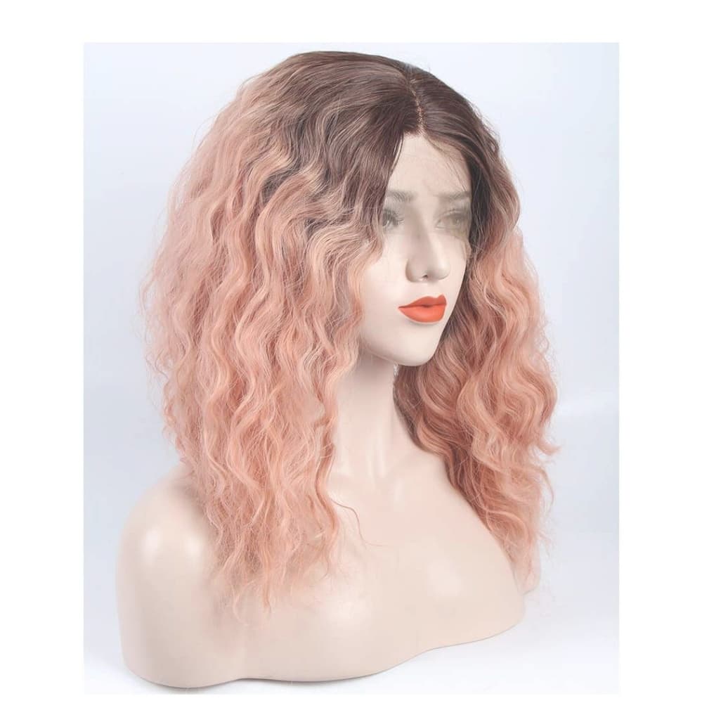 Ombre Pink Beauty Lace Front Wig - Thumbnail 5
