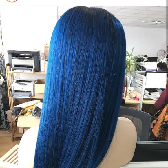 Virgin Blue Beauty Lace Front Wig - Thumbnail 4