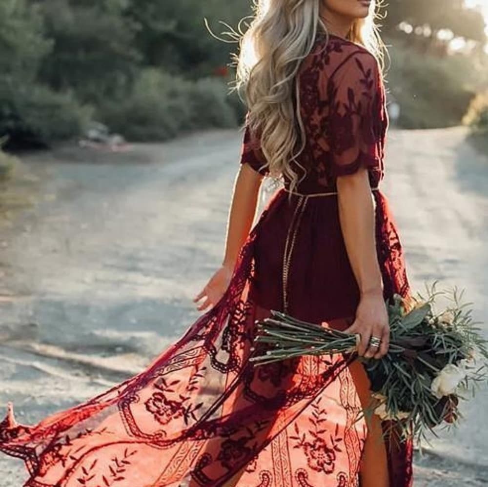 Red Beauty Dress - Thumbnail 3