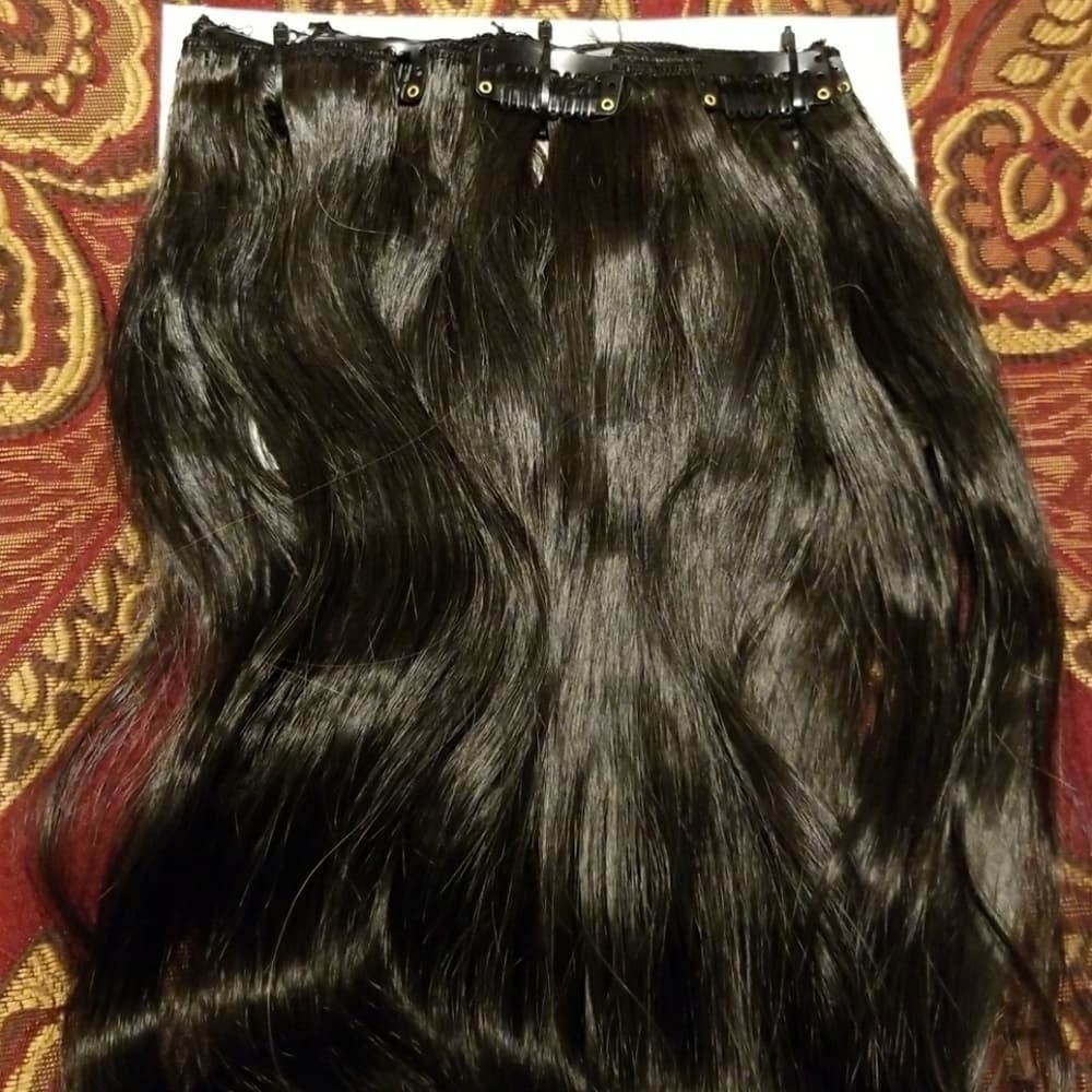 Ombre Blonde Full Head Clip in Extension