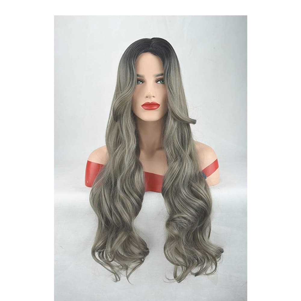 Grey Dark Beauty Wig - Thumbnail 3
