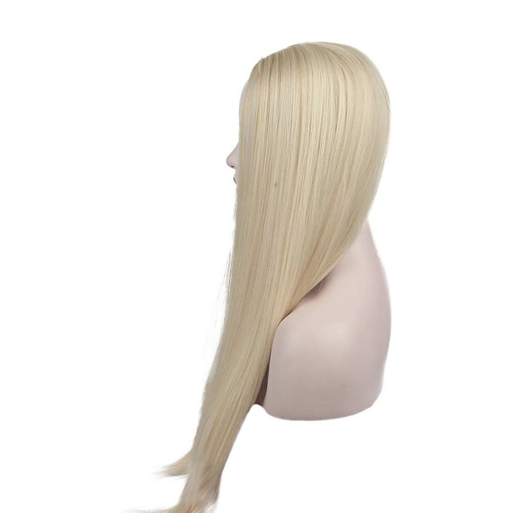Platinum Blonde Straight Beauty Full Wig - Thumbnail 4