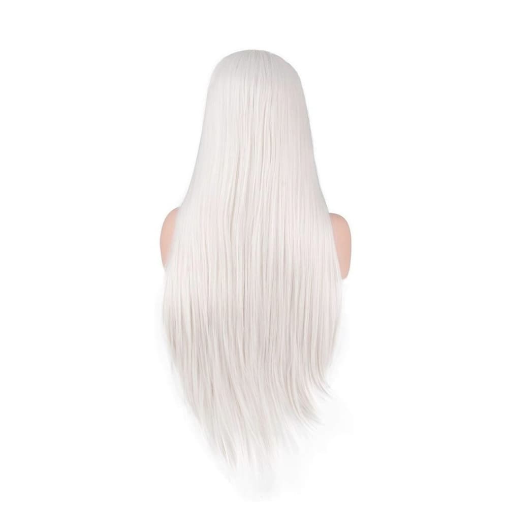 White Blonde Lace Front Wig - Thumbnail 3