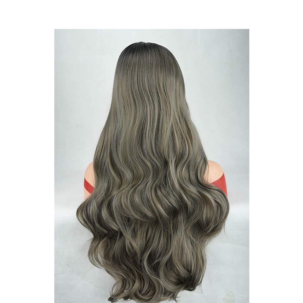 Grey Dark Beauty Wig - Thumbnail 2