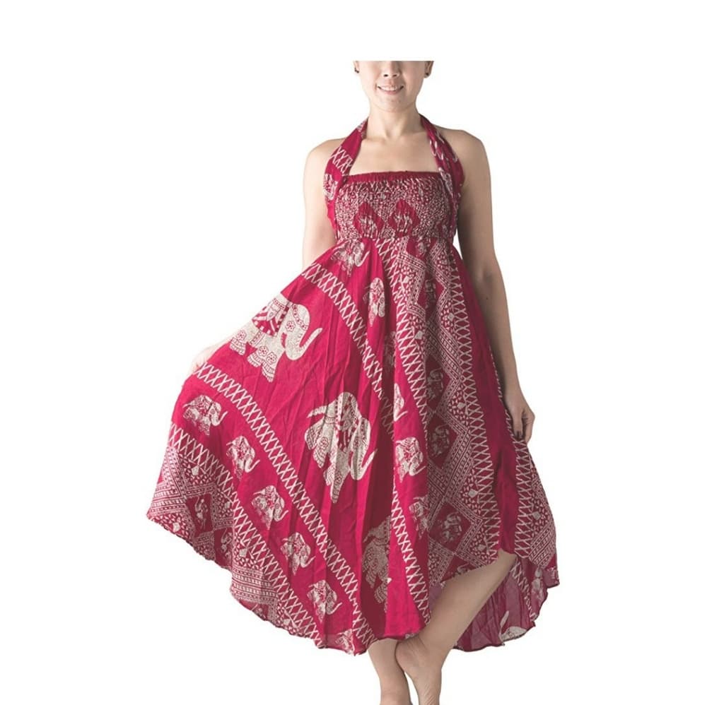 Long Bohemian Boho Skirt Boho Dress - Thumbnail 3