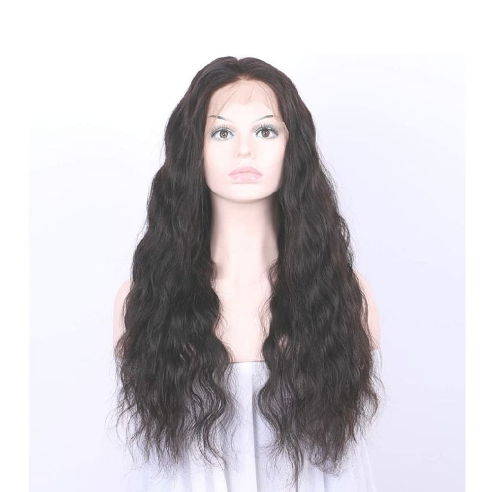Virgin Brazilian Human Hair Lace Front Wig - Thumbnail 4