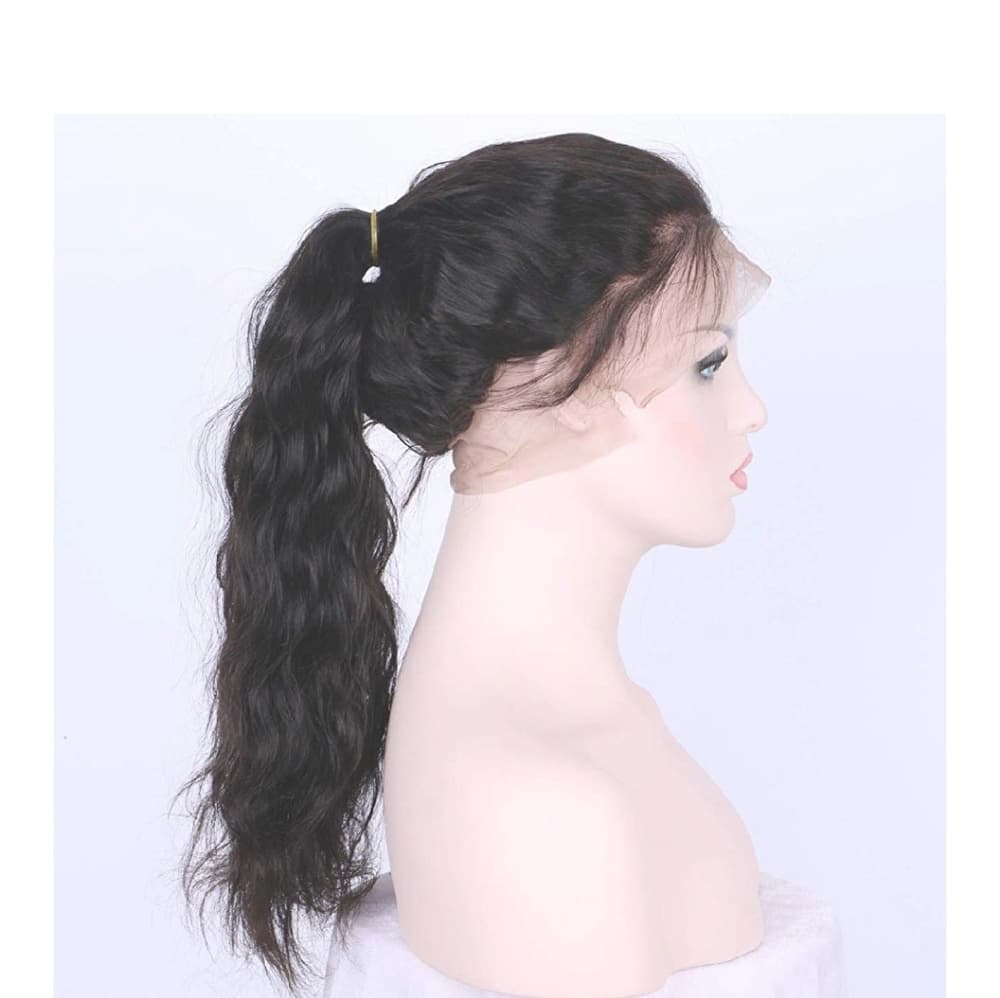 Virgin Brazilian Human Hair Lace Front Wig - Thumbnail 2