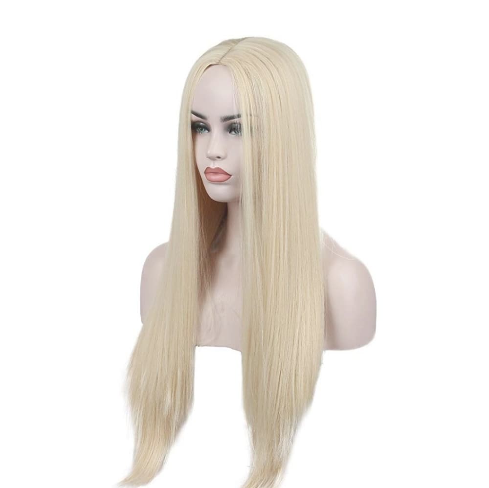 Platinum Blonde Straight Beauty Full Wig - Thumbnail 3