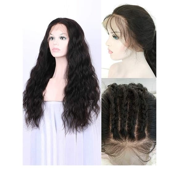 Virgin Brazilian Human Hair Lace Front Wig - Thumbnail 8