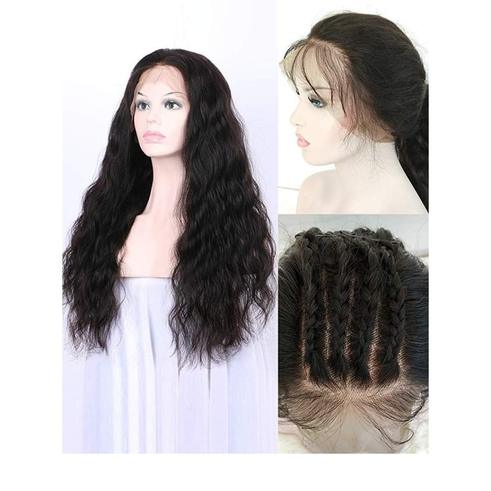 Virgin Brazilian Human Hair Lace Front Wig - Thumbnail 7