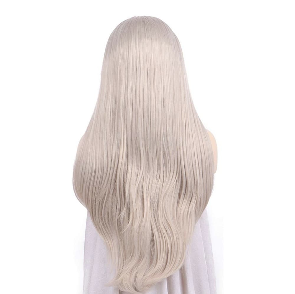 Silver Gray Beauty Straight Lace Front Wig - Thumbnail 3