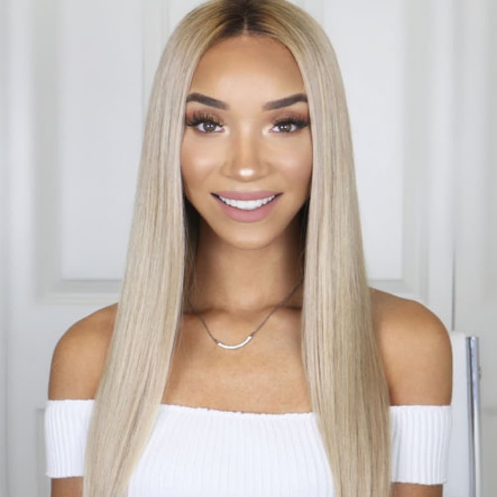 Ombre Blonde Virgin Remy Lace Front Wig - Thumbnail 2
