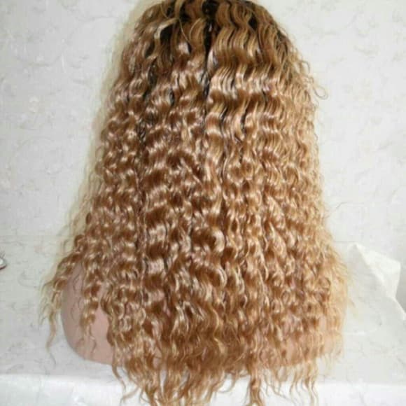 Dark Root Beautiful Indian Remy Lace Front Wig - Thumbnail 3