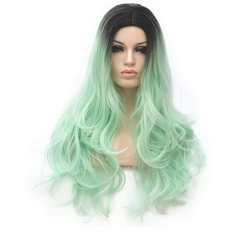 Ombre Mint Green Wig - Thumbnail 6