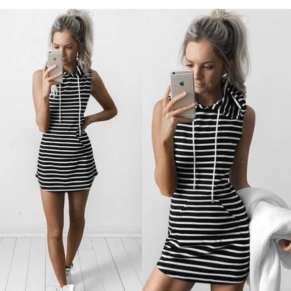 Beautiful Striped Dress - Thumbnail 2