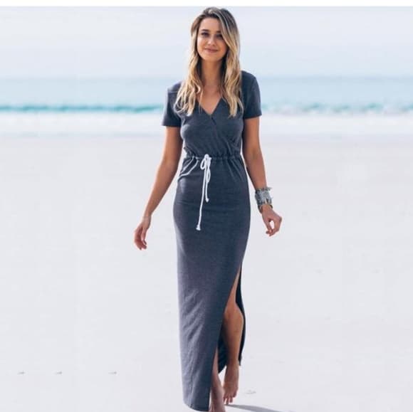 Beautiful Beach Tie Dress - Thumbnail 5
