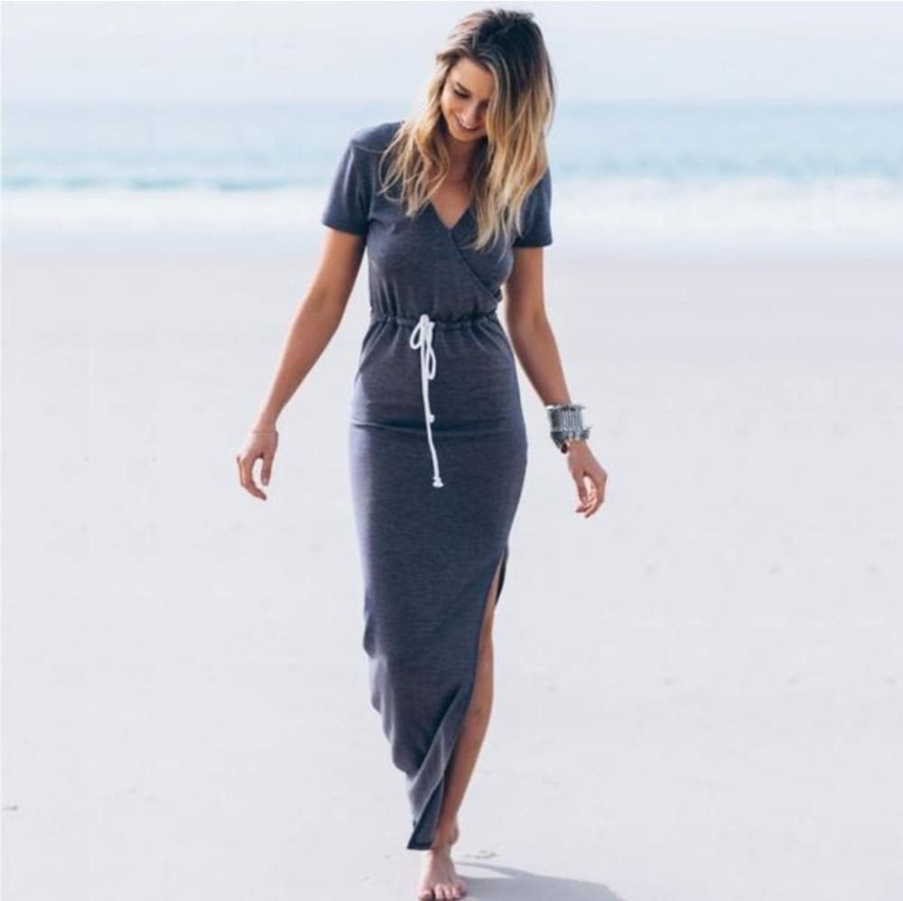 Beautiful Beach Tie Dress - Thumbnail 3