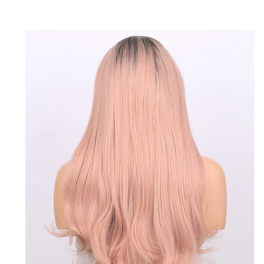 Ombre Pink Beauty Lace Front Wig - Thumbnail 4