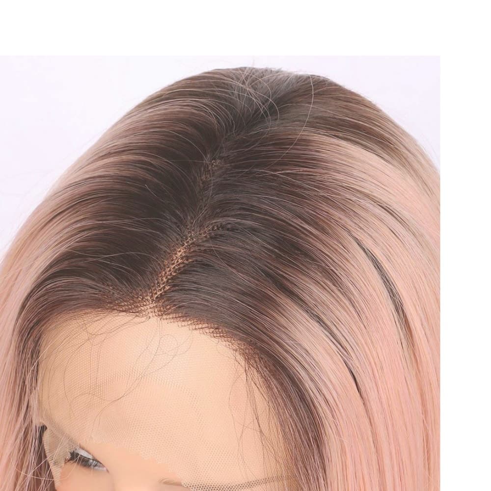 Ombre Pink Beauty Lace Front Wig - Thumbnail 2