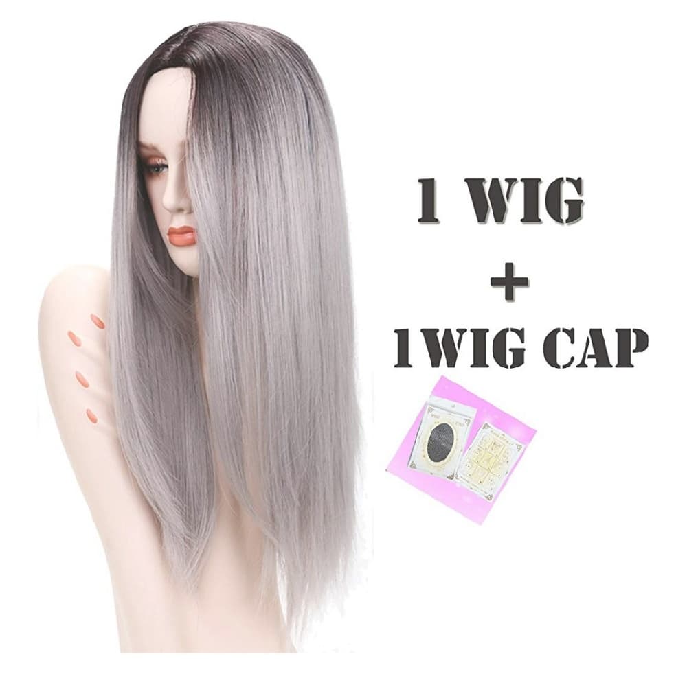 Ombre Black Wig - Thumbnail 4