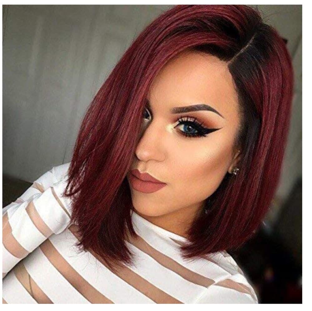 Ombre Burgundy Full Wig - Thumbnail 6