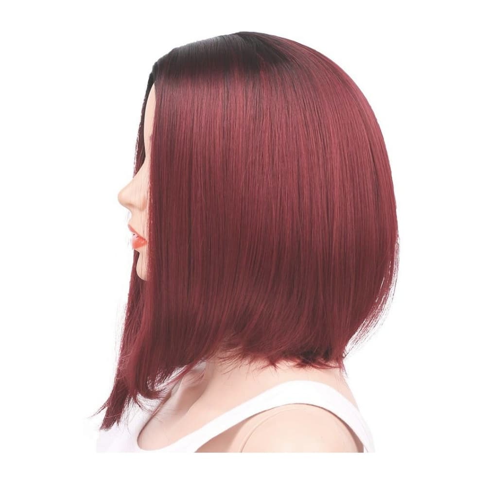 Ombre Burgundy Full Wig - Thumbnail 2