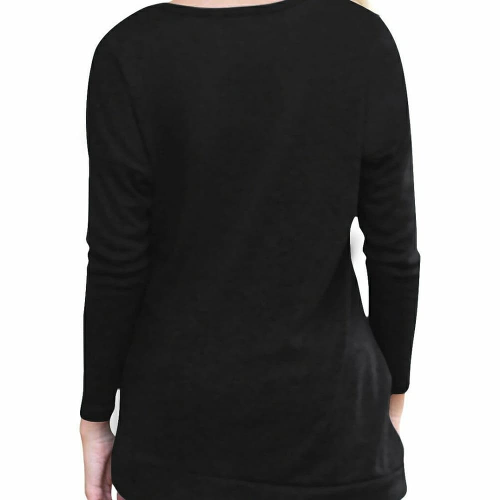 Long Sleeve Loose Button Top - Thumbnail 2
