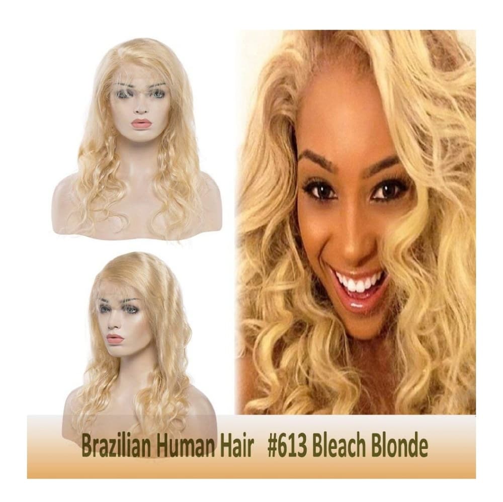 Blonde Brazilian Virgin Remy Lace Front Wig - Thumbnail 7