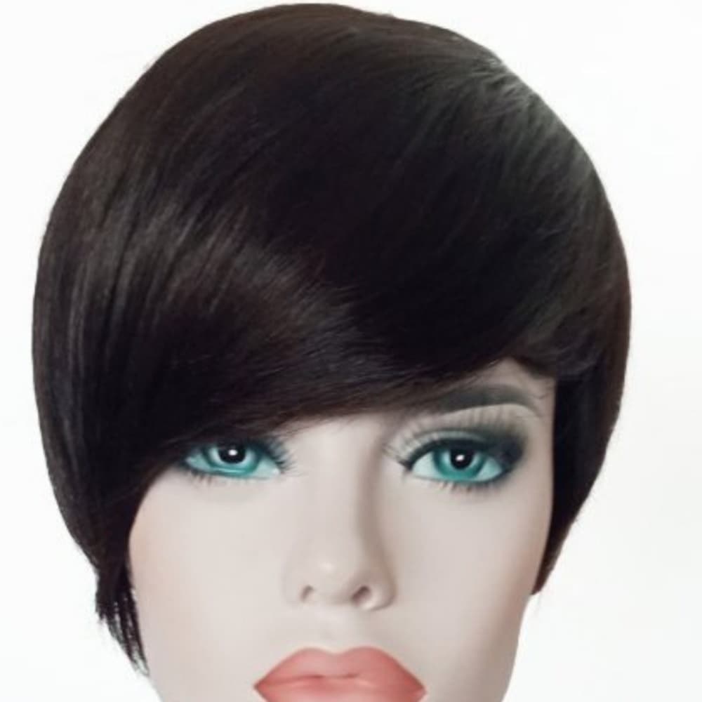 100%Human Hair Cute Pixie Cut Wig - Thumbnail 6