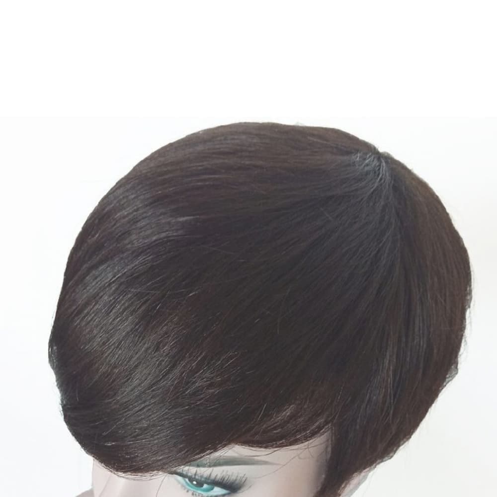 100%Human Hair Cute Pixie Cut Wig - Thumbnail 4
