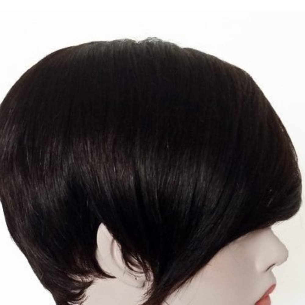 100%Human Hair Cute Pixie Cut Wig