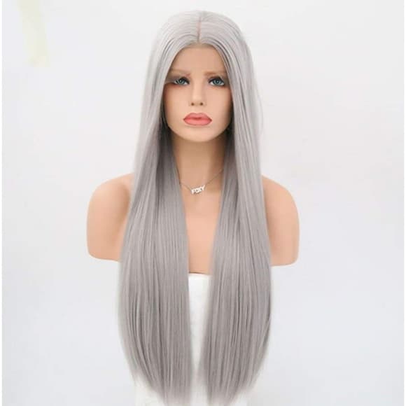 Gray Beauty Lace Front Wig - Thumbnail 4