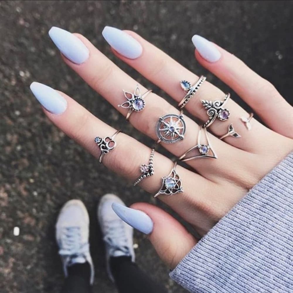 Retro Acrylic Ring 9 piece set - Thumbnail 3