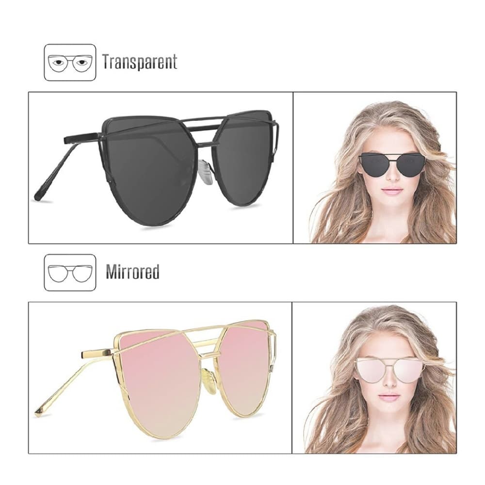 Gold Pink Black Black Gray Sunglasses