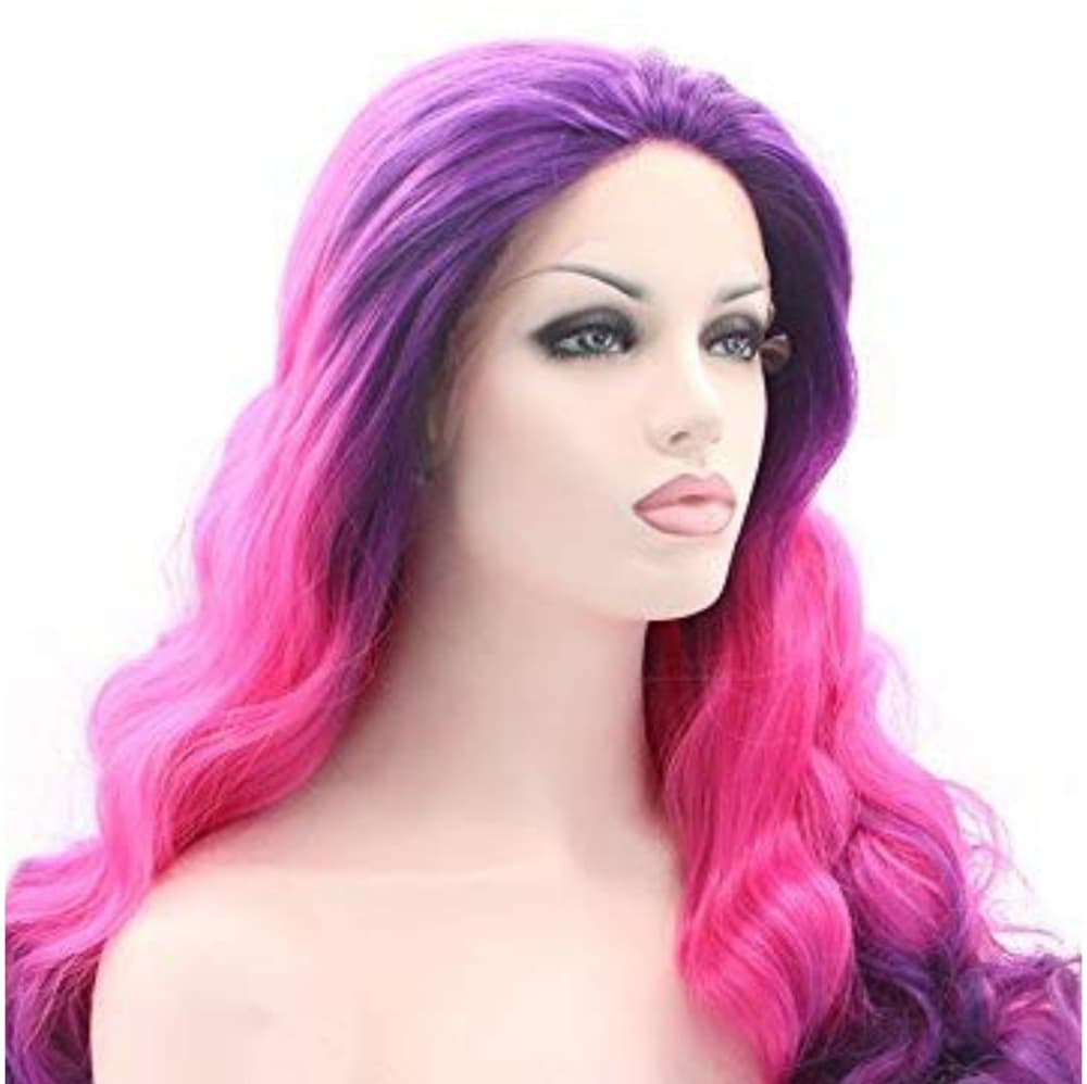 Ombre Purple Pink Beauty Lace Front Wig - Thumbnail 2