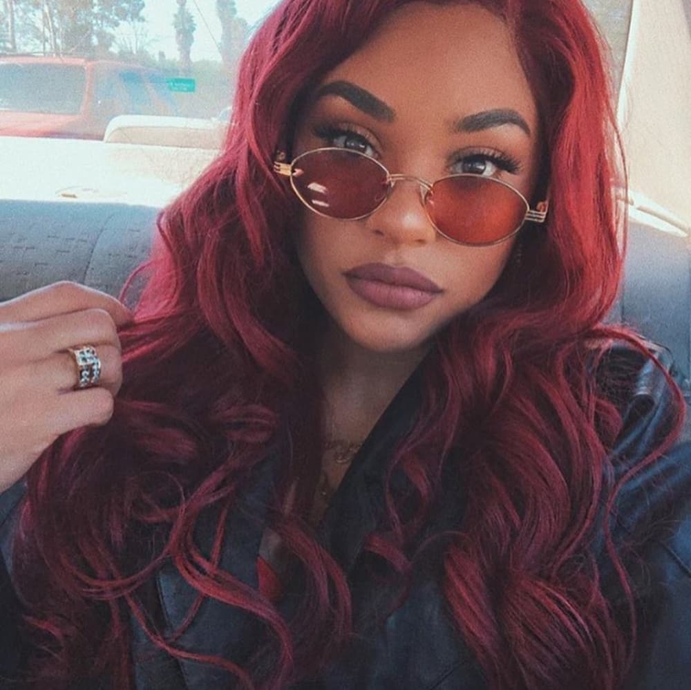 Dark Burgundy Beauty Waves Wig