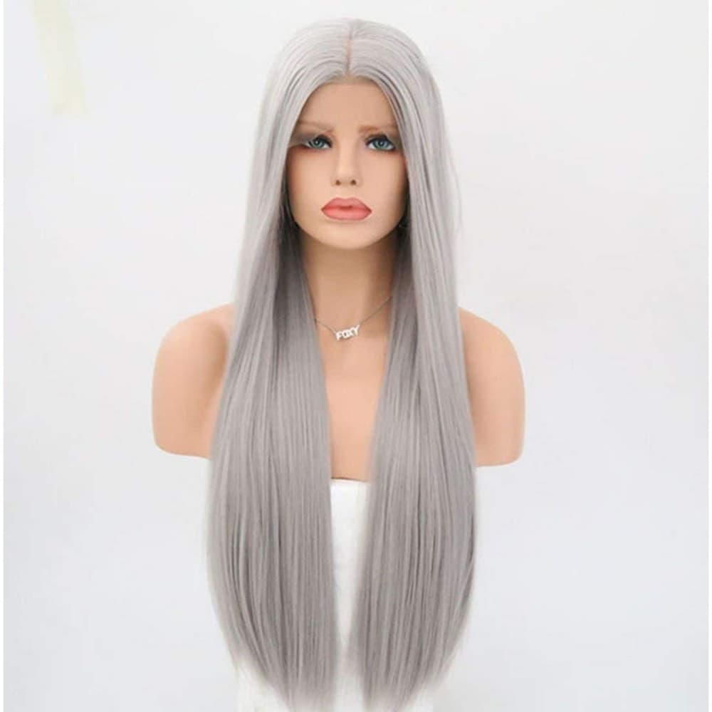 Gray Beauty Lace Front Wig - Thumbnail 3