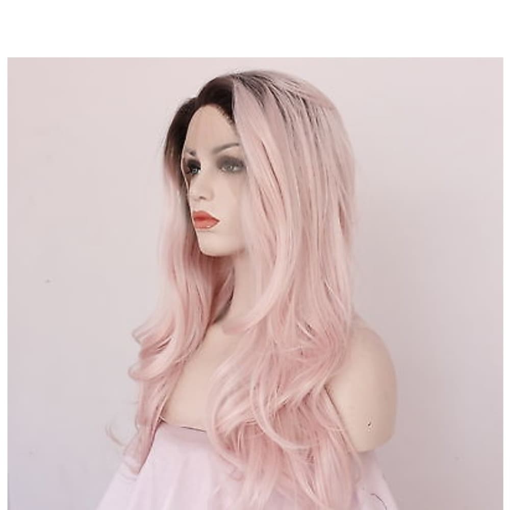 Ombre Pink Beauty Lace Front Wig 22-24 inches - Thumbnail 3