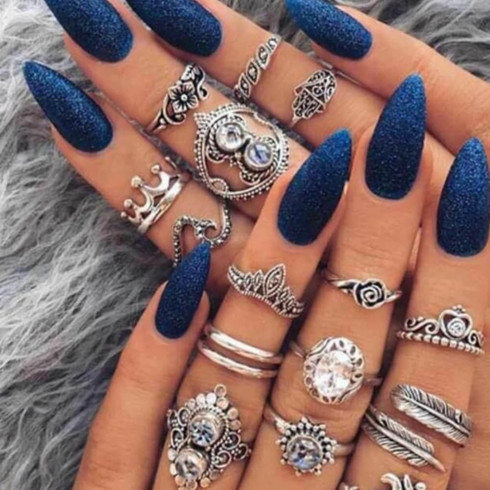 Retro Acrylic Ring 9 piece set - Thumbnail 5