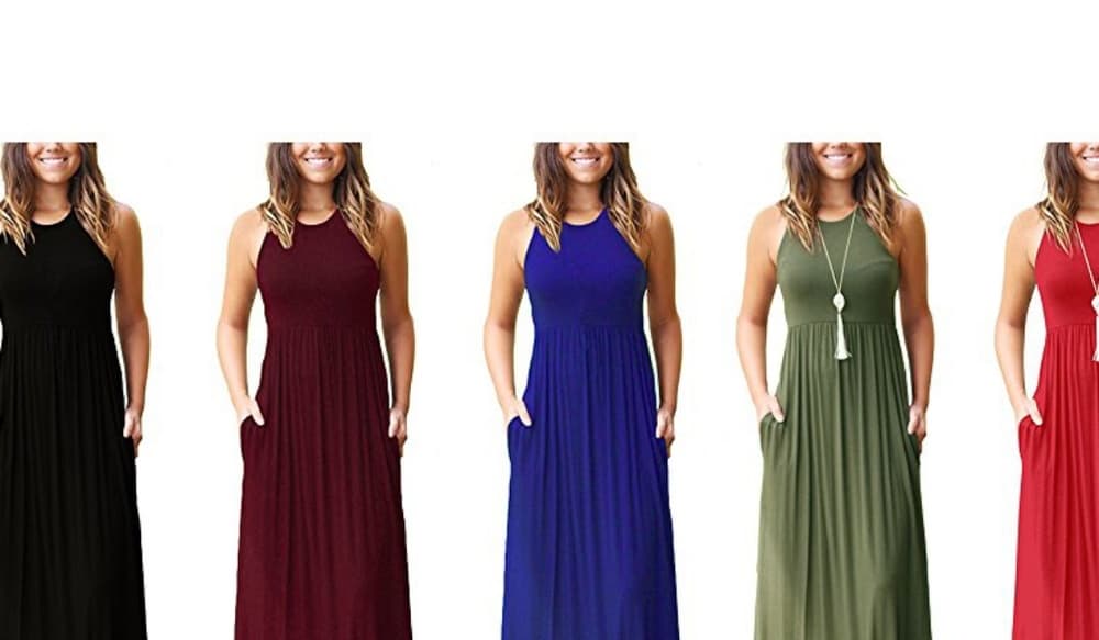 Sleeveless Racerback Dress - Thumbnail 3