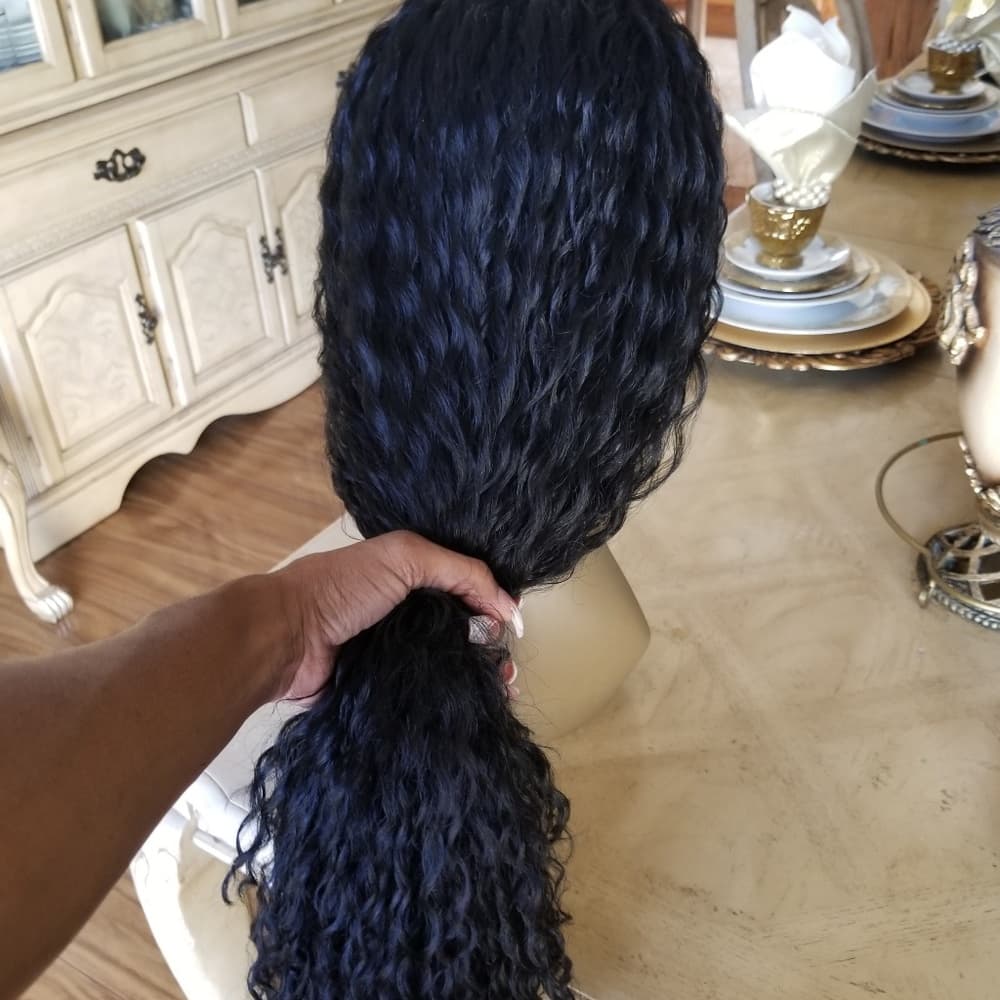 Curly Human Hair Blend 35-40 inches!! - Thumbnail 5