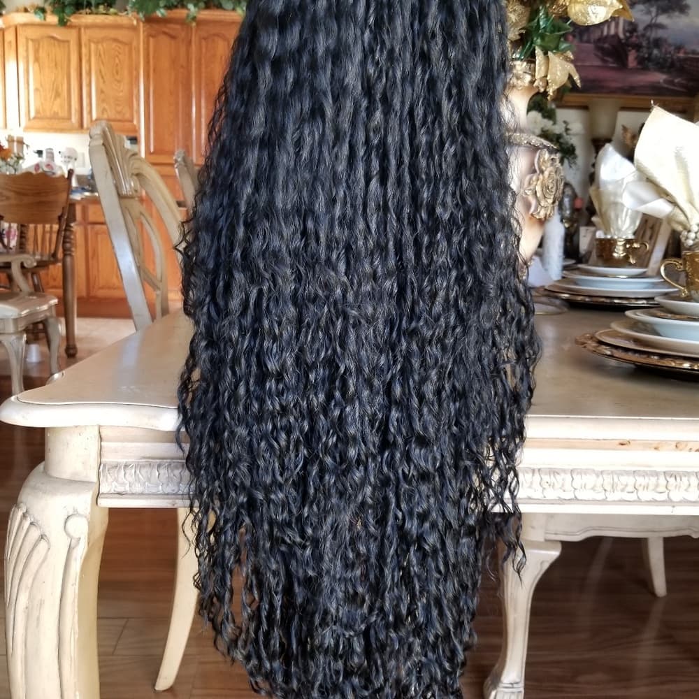 Curly Human Hair Blend 35-40 inches!! - Thumbnail 7