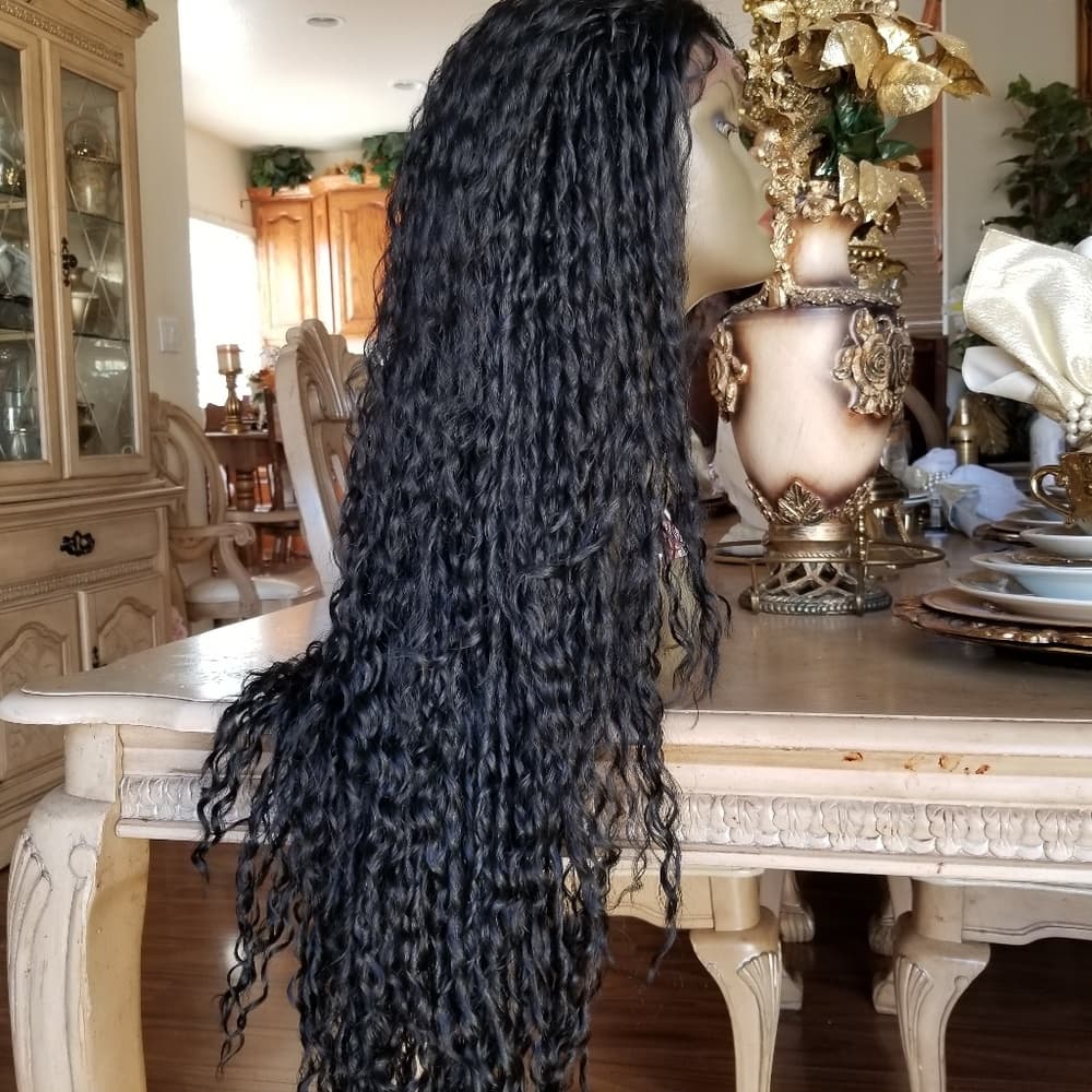 Curly Human Hair Blend 35-40 inches!! - Thumbnail 2