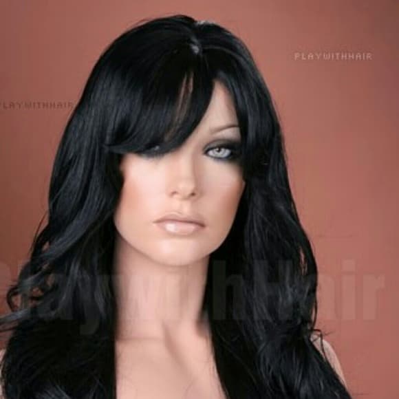 Sexy Black Bally Full Wig - Thumbnail 3