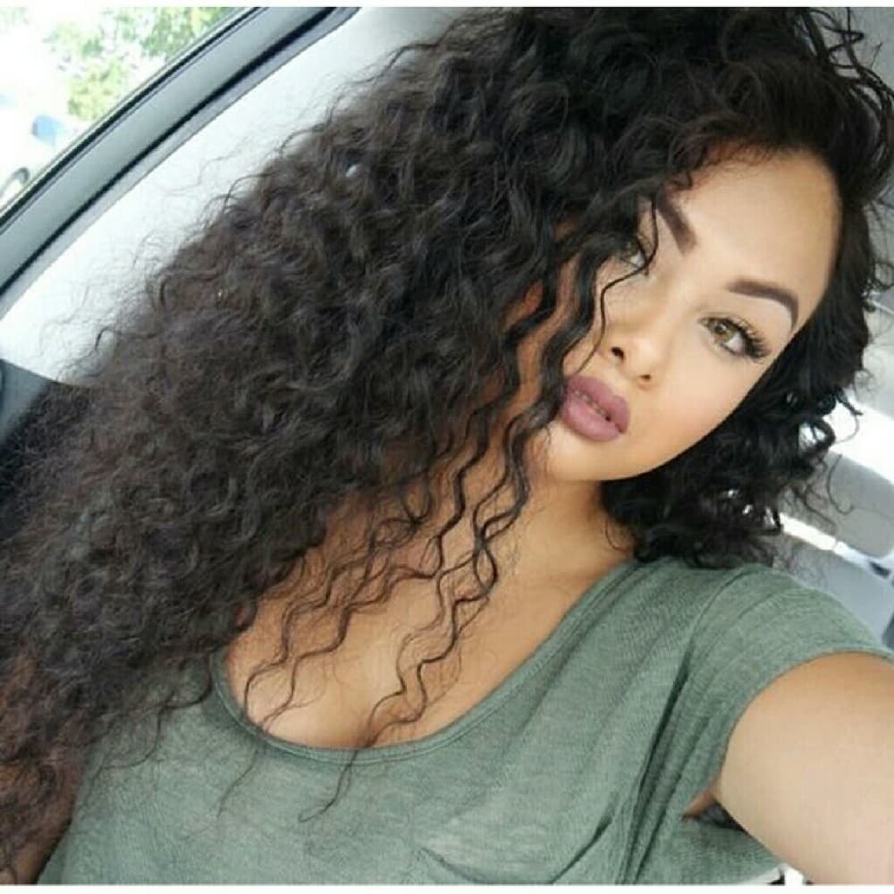 Beautiful Curly Wave Lace Front Wig 20-22 inch - Thumbnail 3