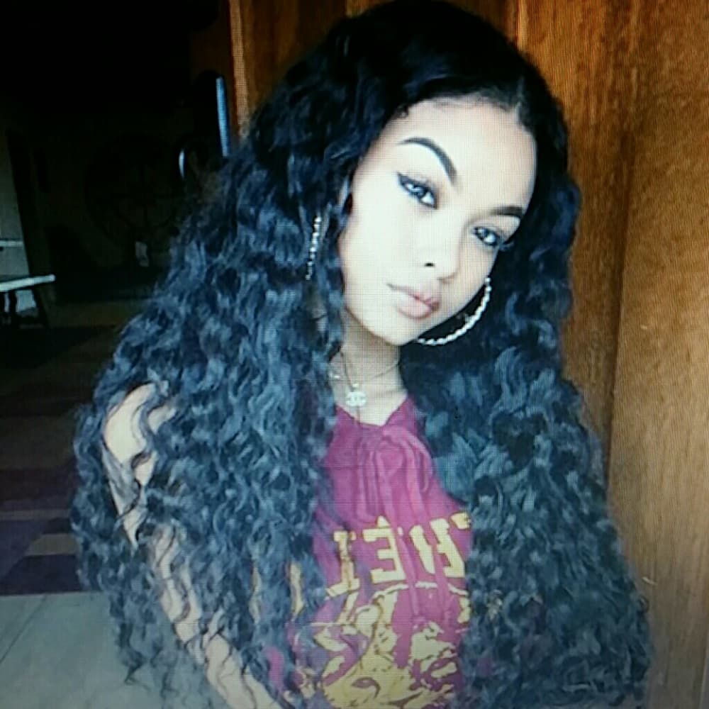 Beautiful Curly Wave Lace Front Wig 20-22 inch - Thumbnail 4