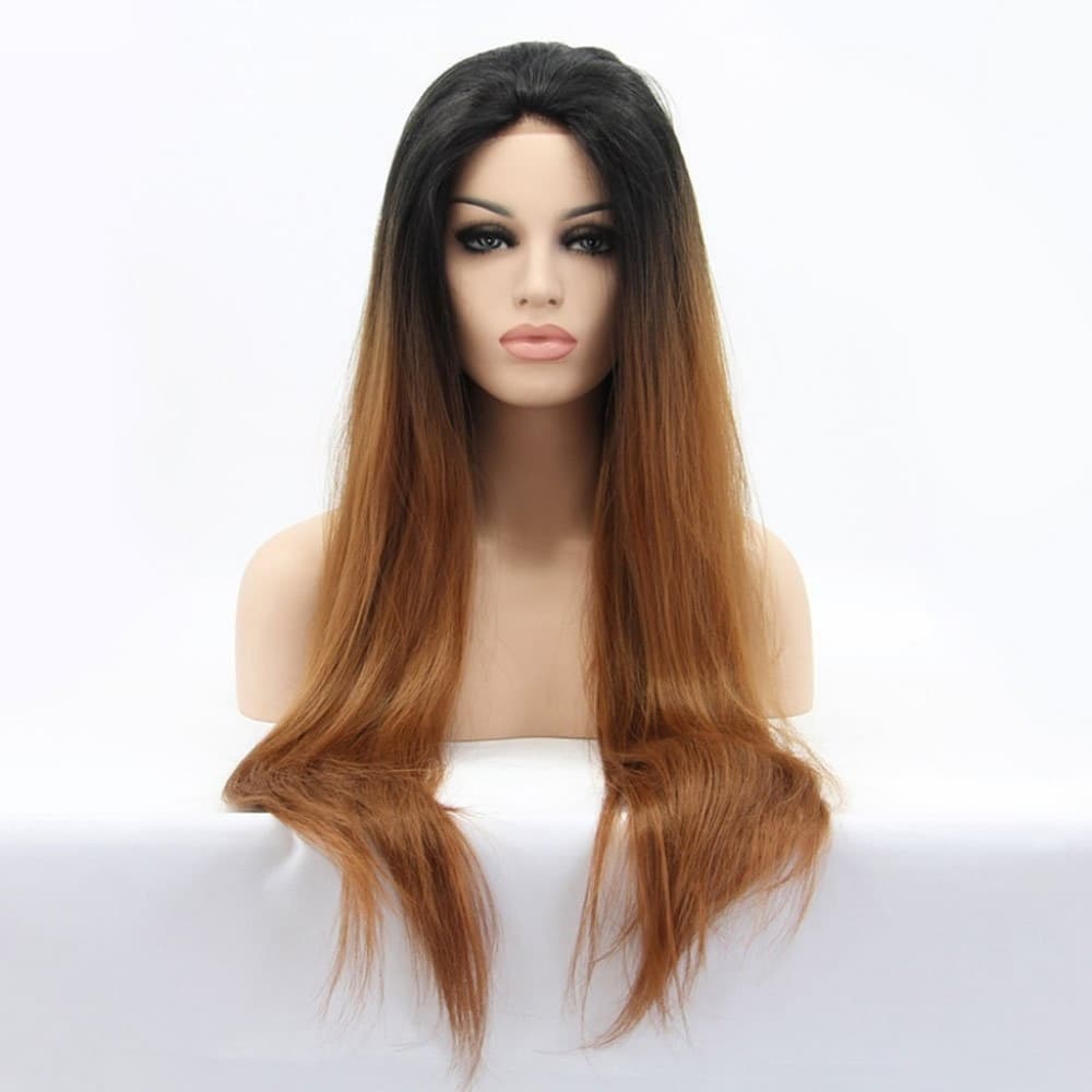 Ombre Brown Lace Front Wig - Thumbnail 2
