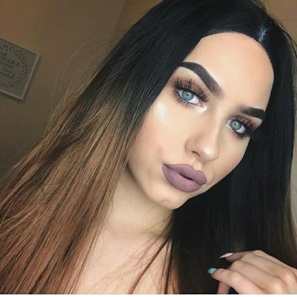 Ombre Black Brown Lace Front Wig 22-26 inches!@ - Thumbnail 6