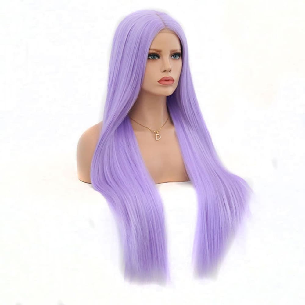 Light Purple Beauty Lace Front Wig - Thumbnail 4